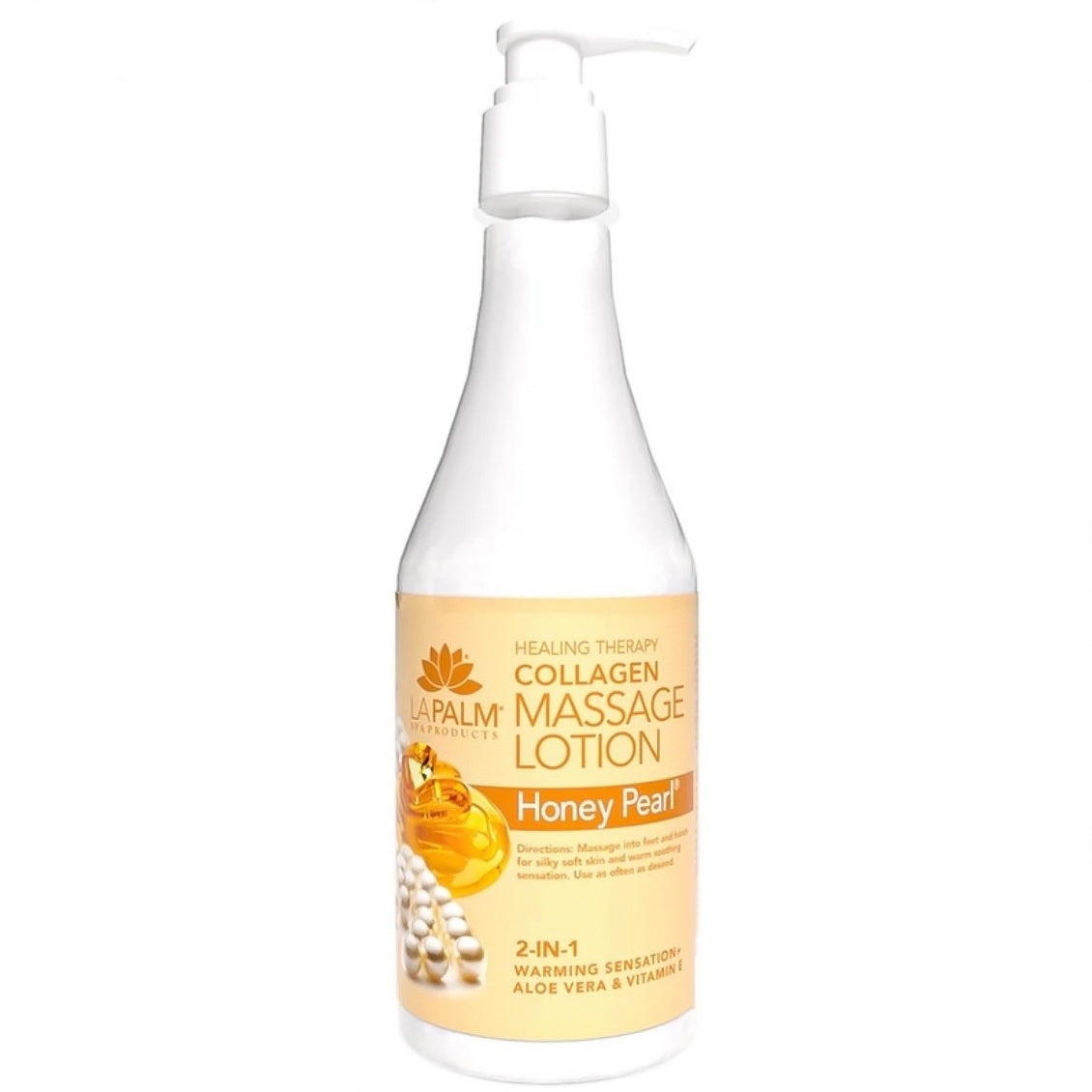 LaPalm Collagen Massage Lotion - Honey Pearl (8oz)
